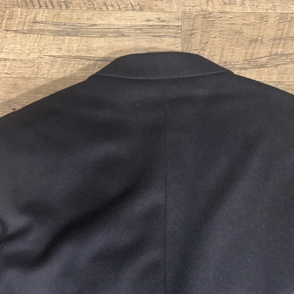 Oscar de la Renta Black Wool Cashmere Blend Blazer Sport Coat 40L